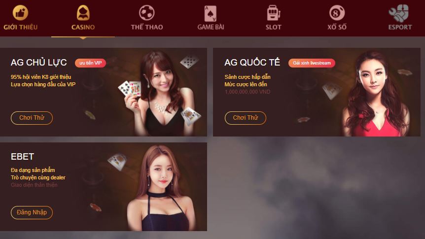 Thuong Casino online K8